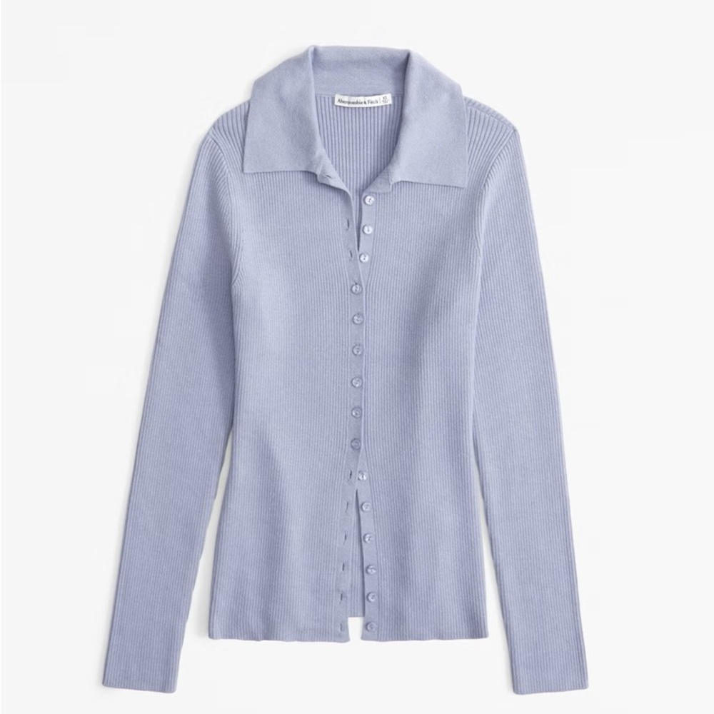 Abercrombie Slim Collared Cardigan SIZE M